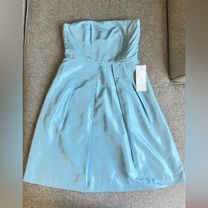J. Crew Light Blue Silk Dress